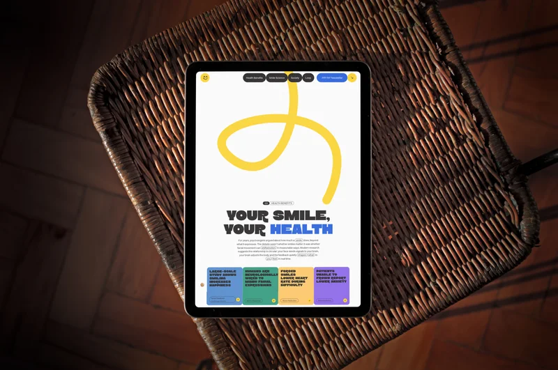 The Inaam website on a tablet resting on a wicker chair