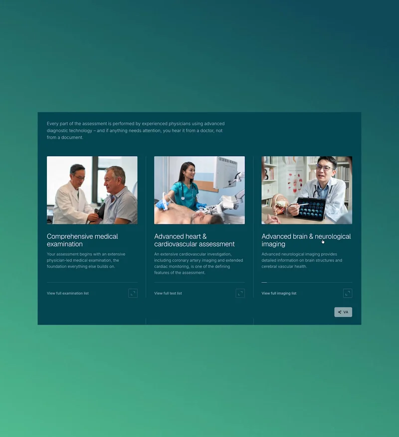 Future Health China - Modal — website interaction preview