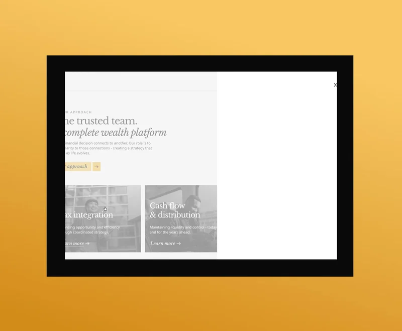 Fortis Capital Advisors - Popup — website interaction preview